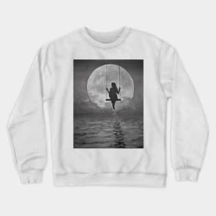 Girl on swing Crewneck Sweatshirt